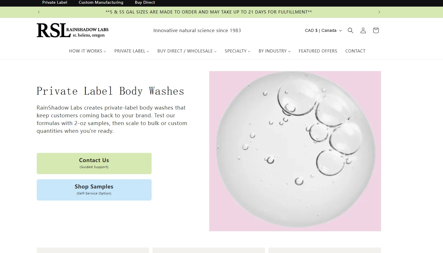 top 10 body wash manufacturers in the usa for private label and contract development